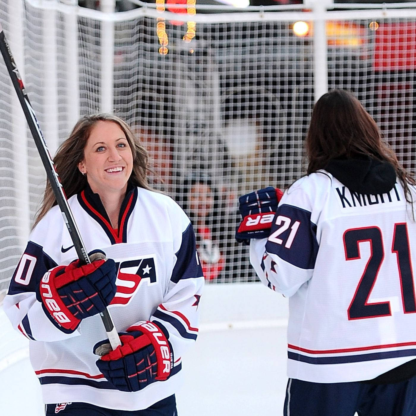 Hilary Knight Meghan Duggan Teammates Background