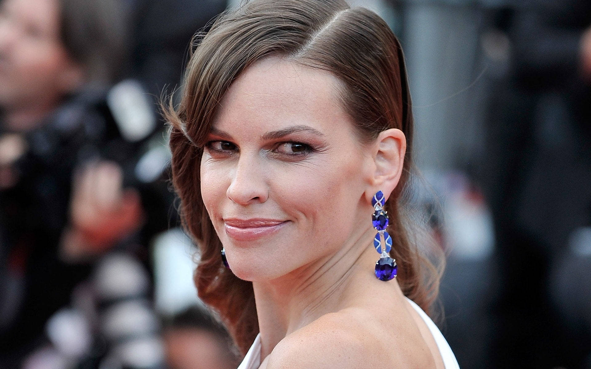 Hilary Swank Shines At The 67th Annual Cannes Film Festival Background
