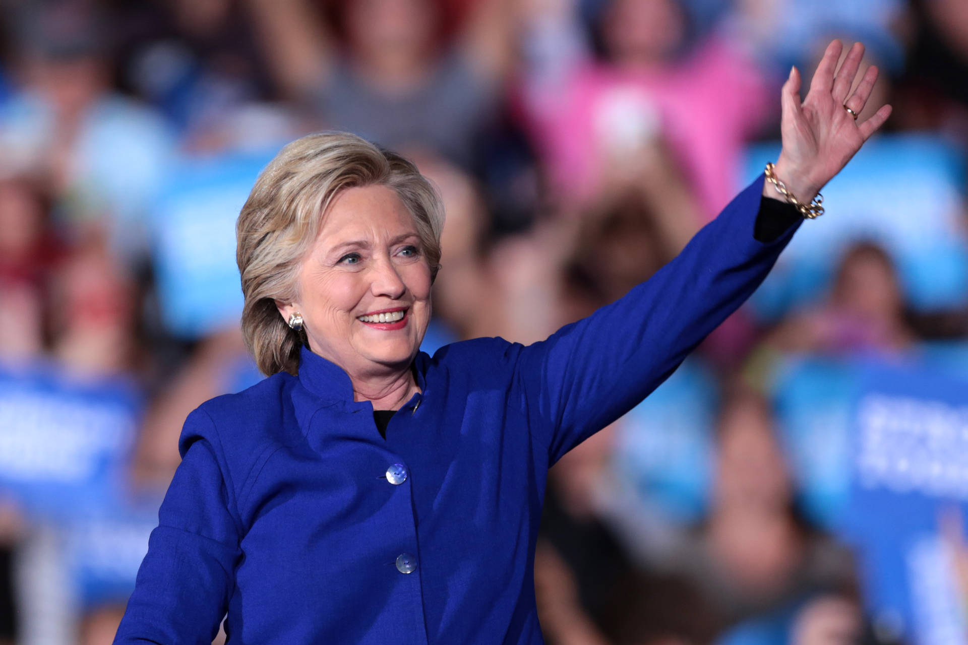Hillary Clinton Hand Waving