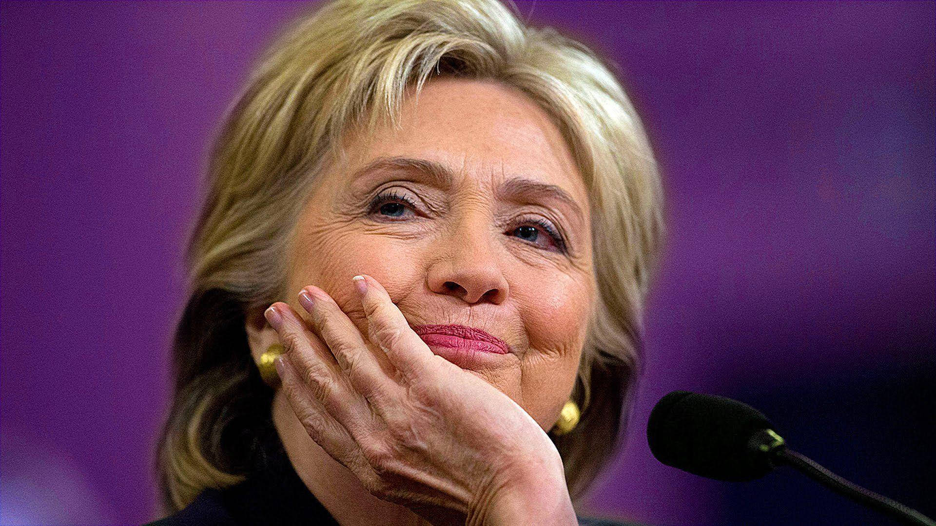 Hillary Clinton Smiling Candid Portrait