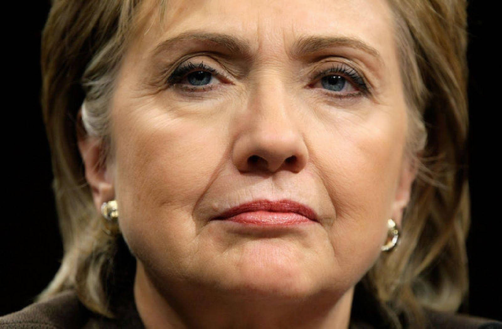 Hillary Clinton Super Close Up Background