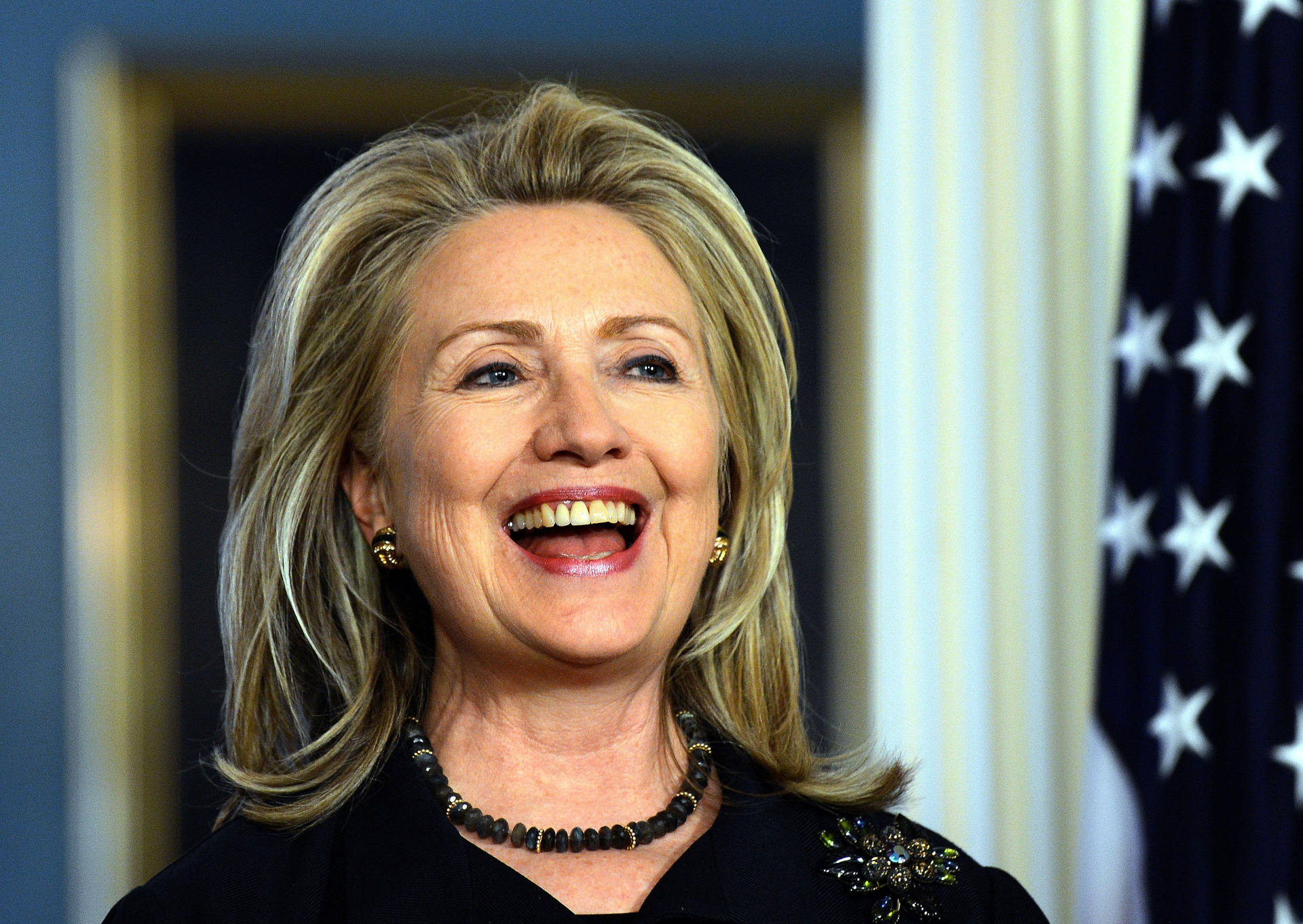 Hillary Clinton Wide Smile