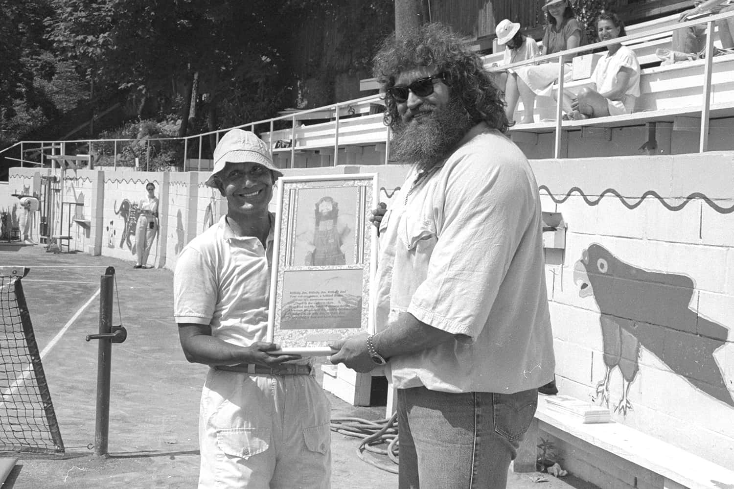 Hillbilly Jim Receiving Award Background
