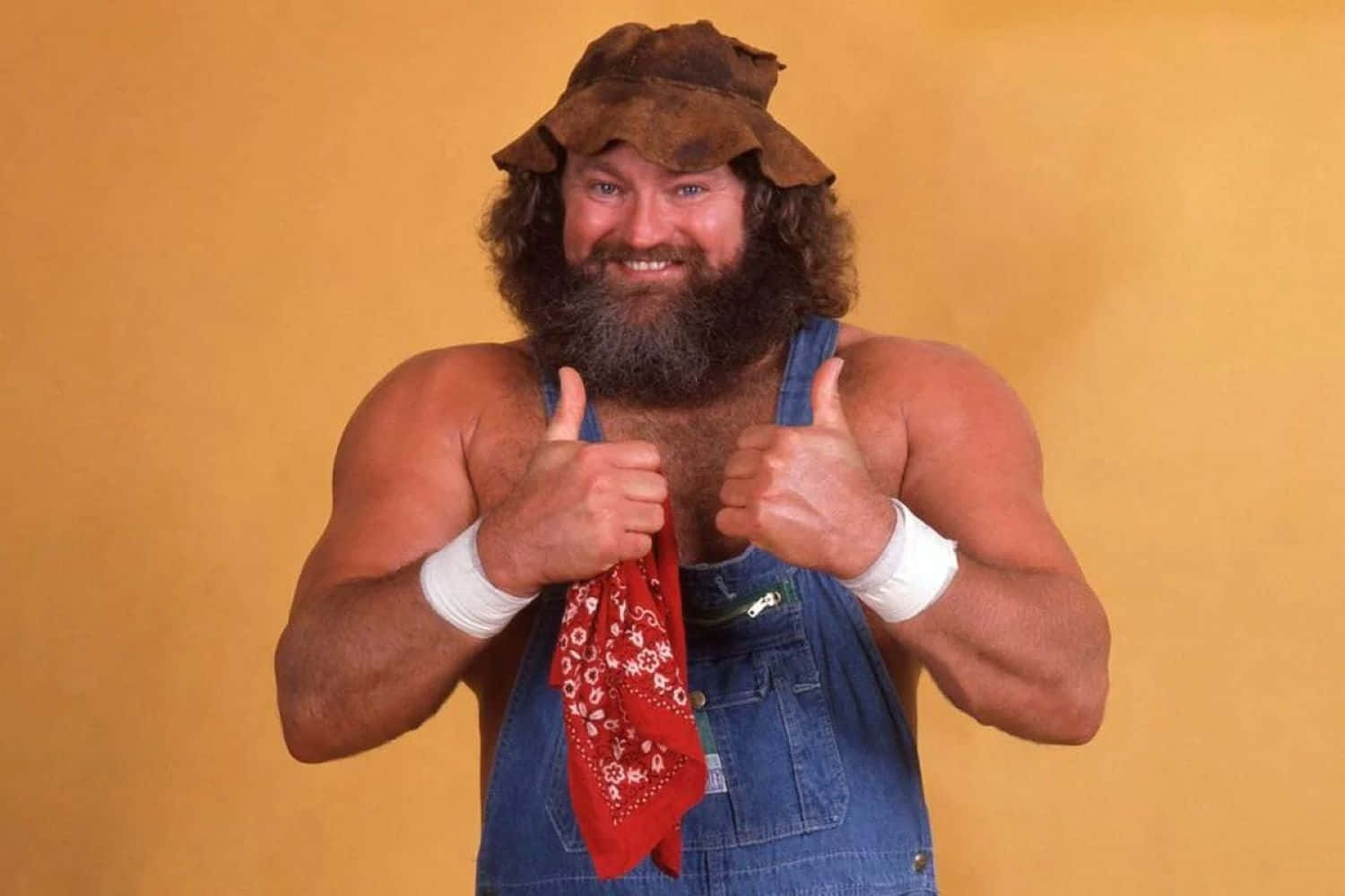 Hillbilly Jim Wrestler Portrait Background