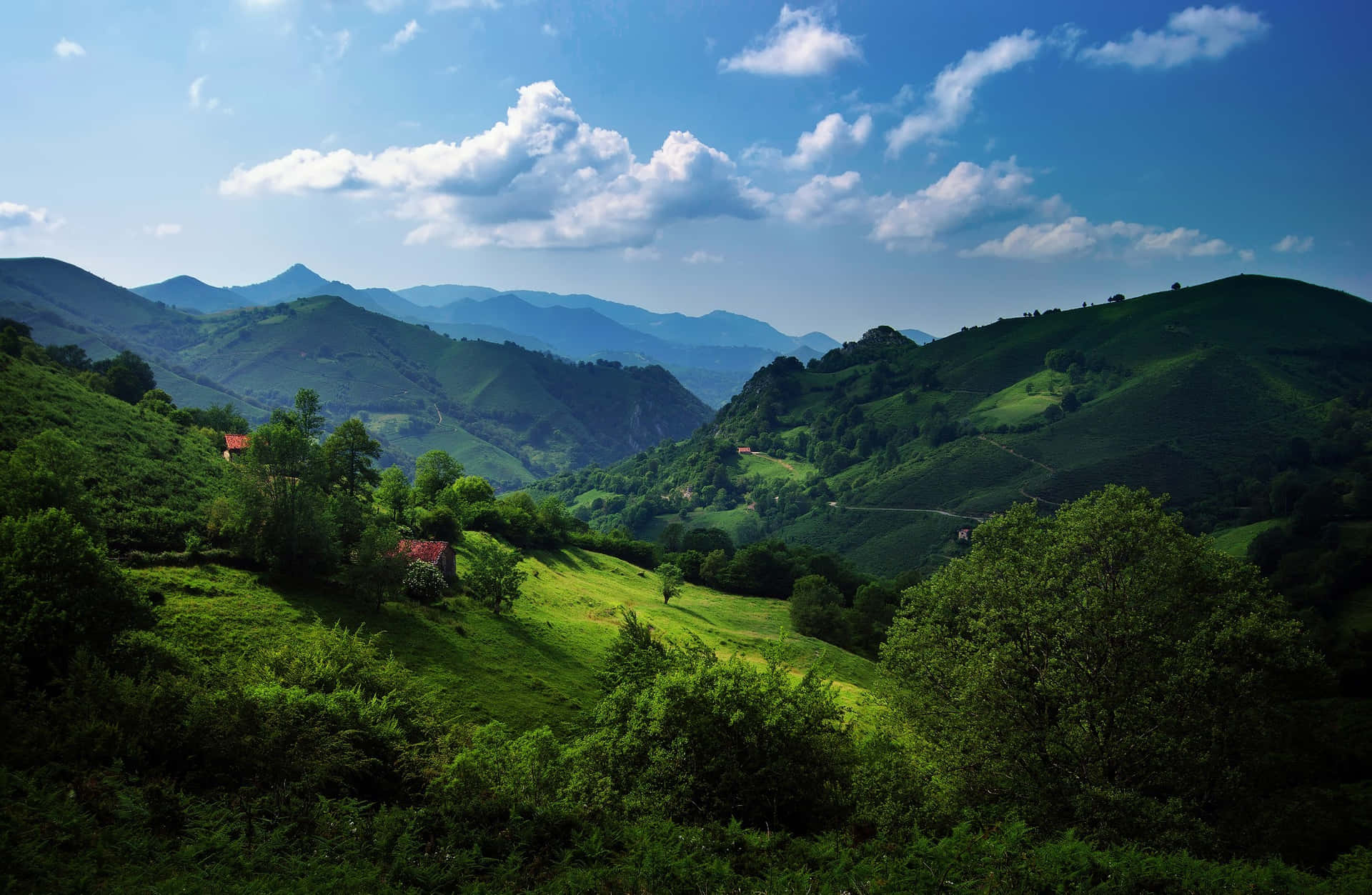 Hills And Mountains Background