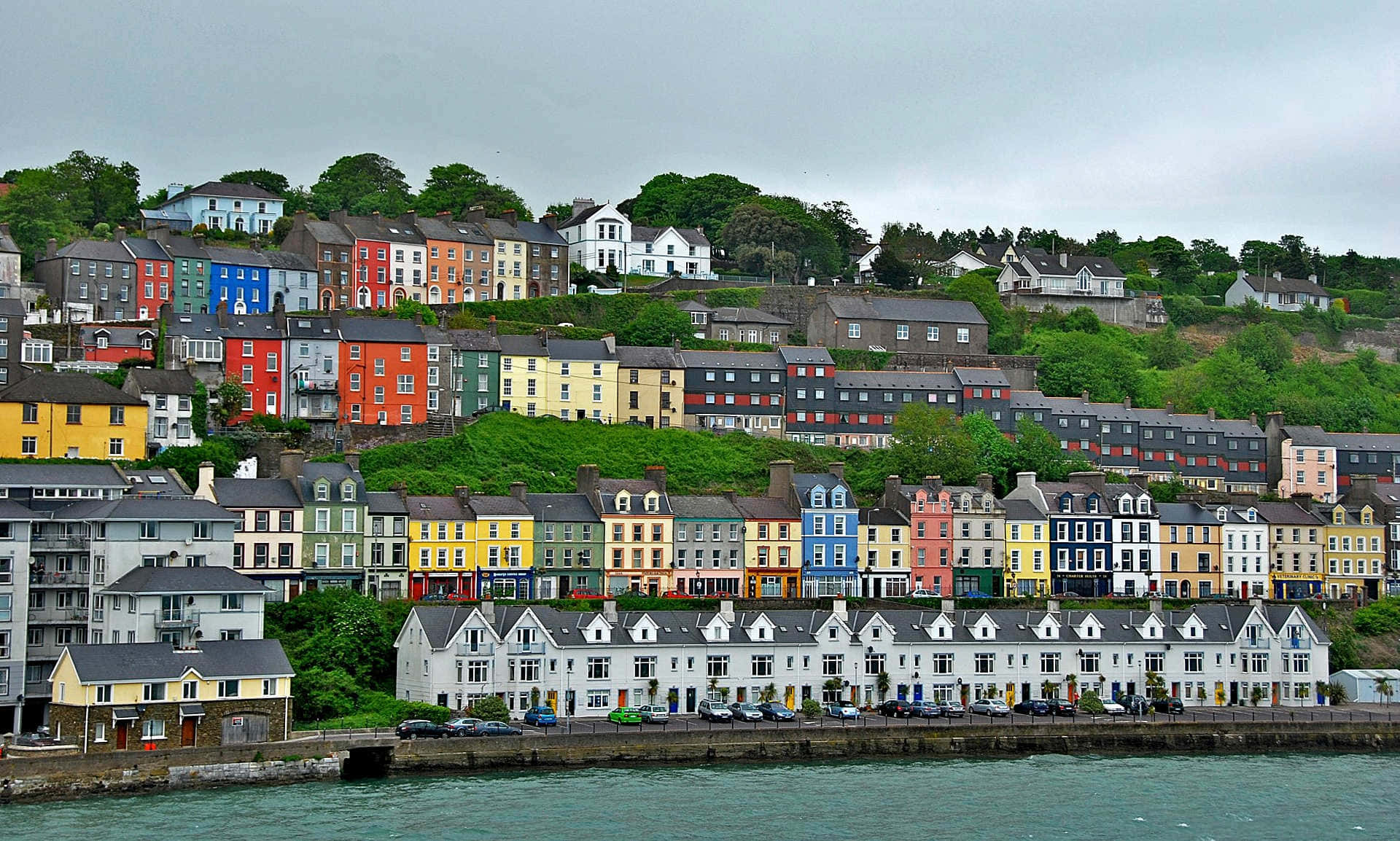 Hillside Houses Ireland Desktop Background