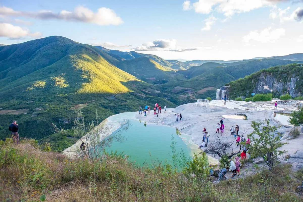 Hilltop Lake In Oaxaca Background