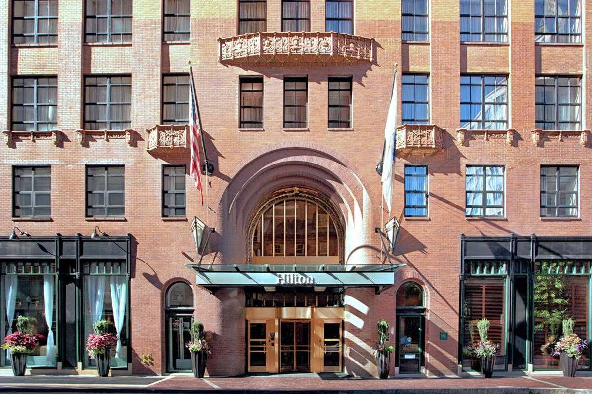 Hilton Boston Downtown Faneuil Hall Entrance Background