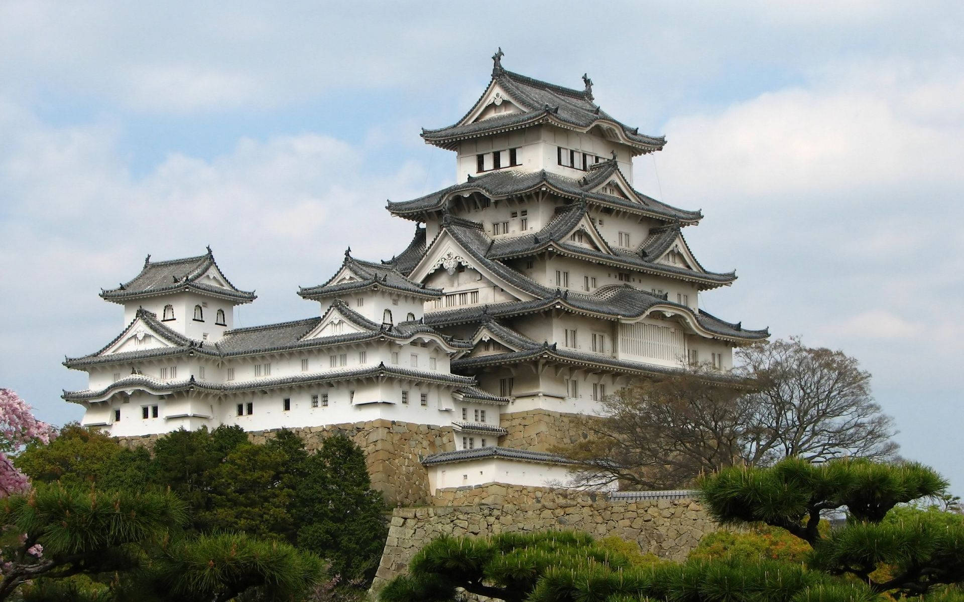 Himeji Castle Landscape Background