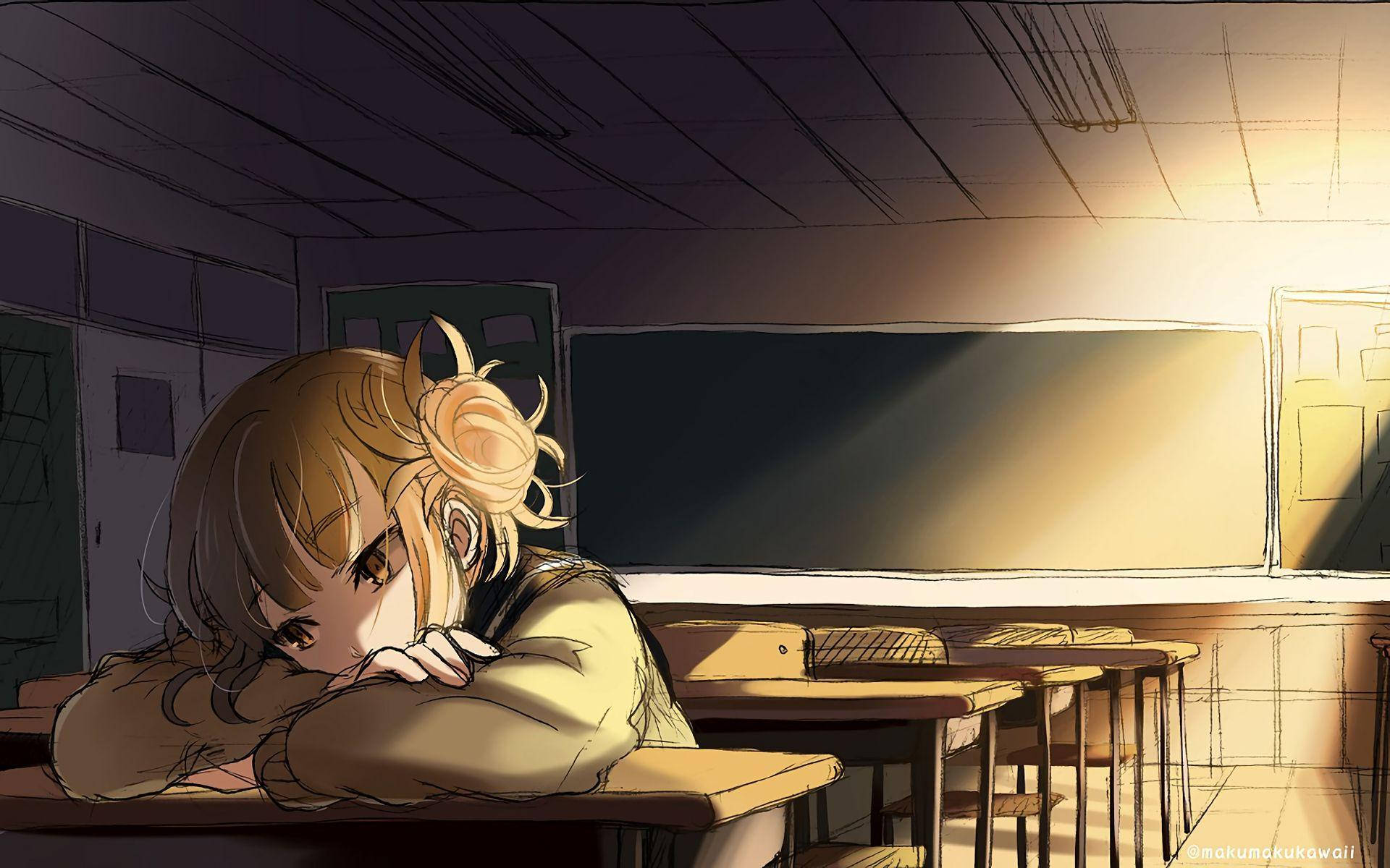 Himiko Toga In The Classroom Background