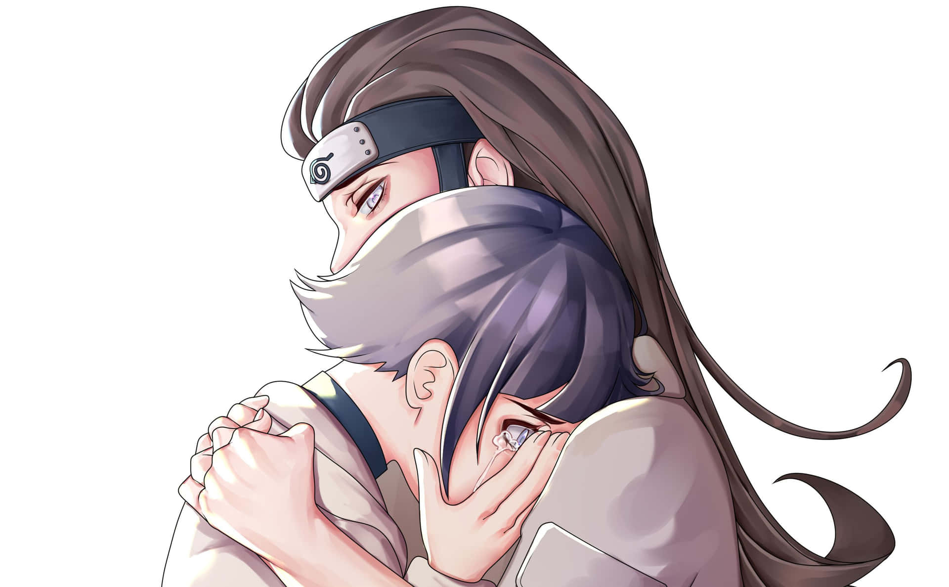 Hinata And Neji Hyuga Hug Background