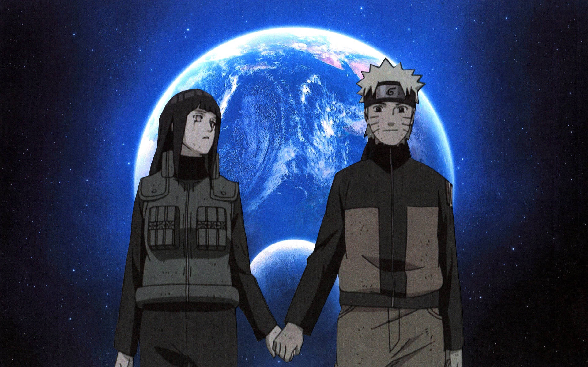 Hinata Holding Hands With Naruto Ipad Background