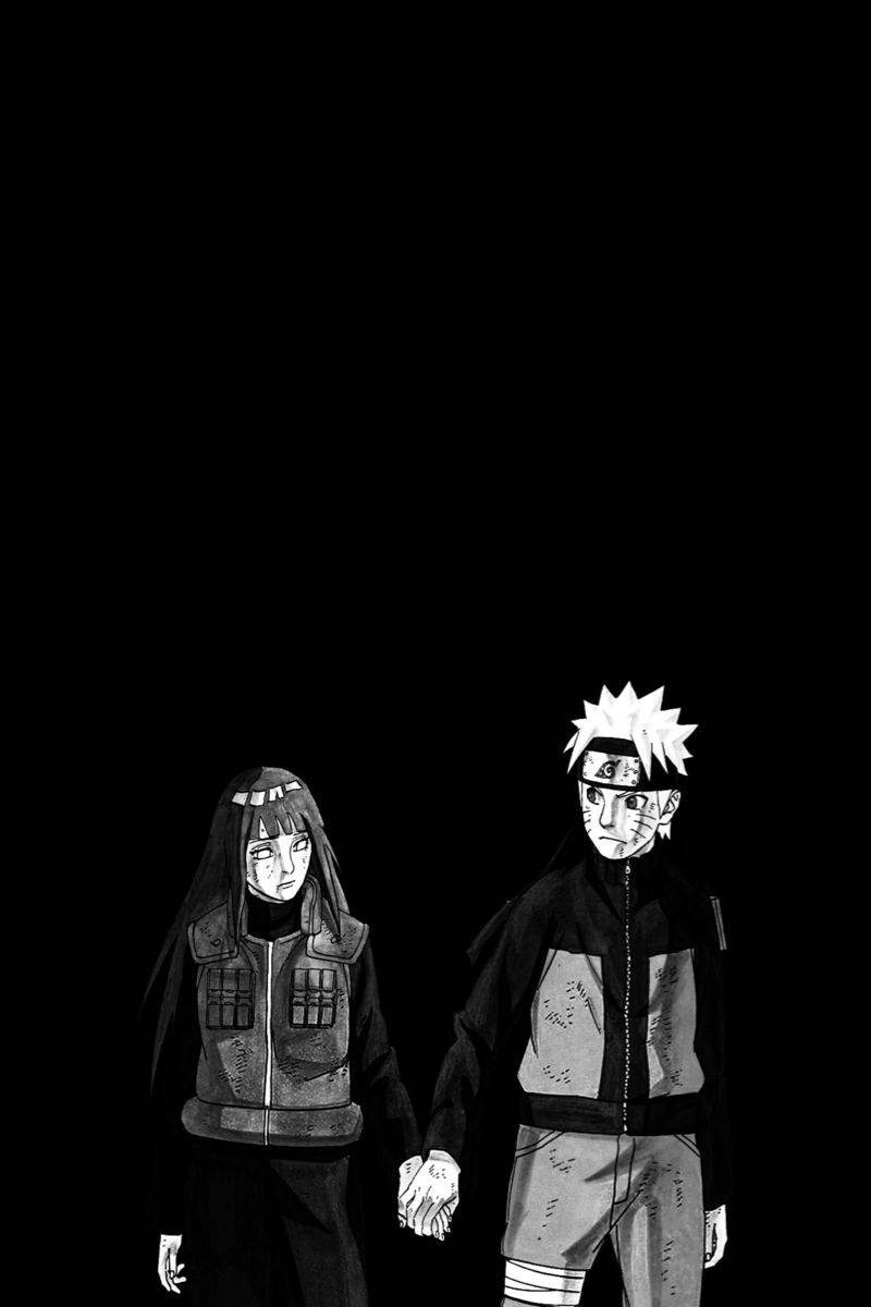 Hinata Hyuga And Uzumaki Naruto Black Background