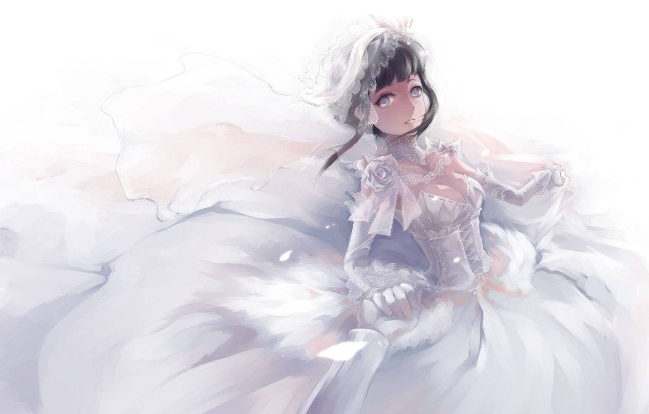 Hinata Hyuga In A Stunning Wedding Dress