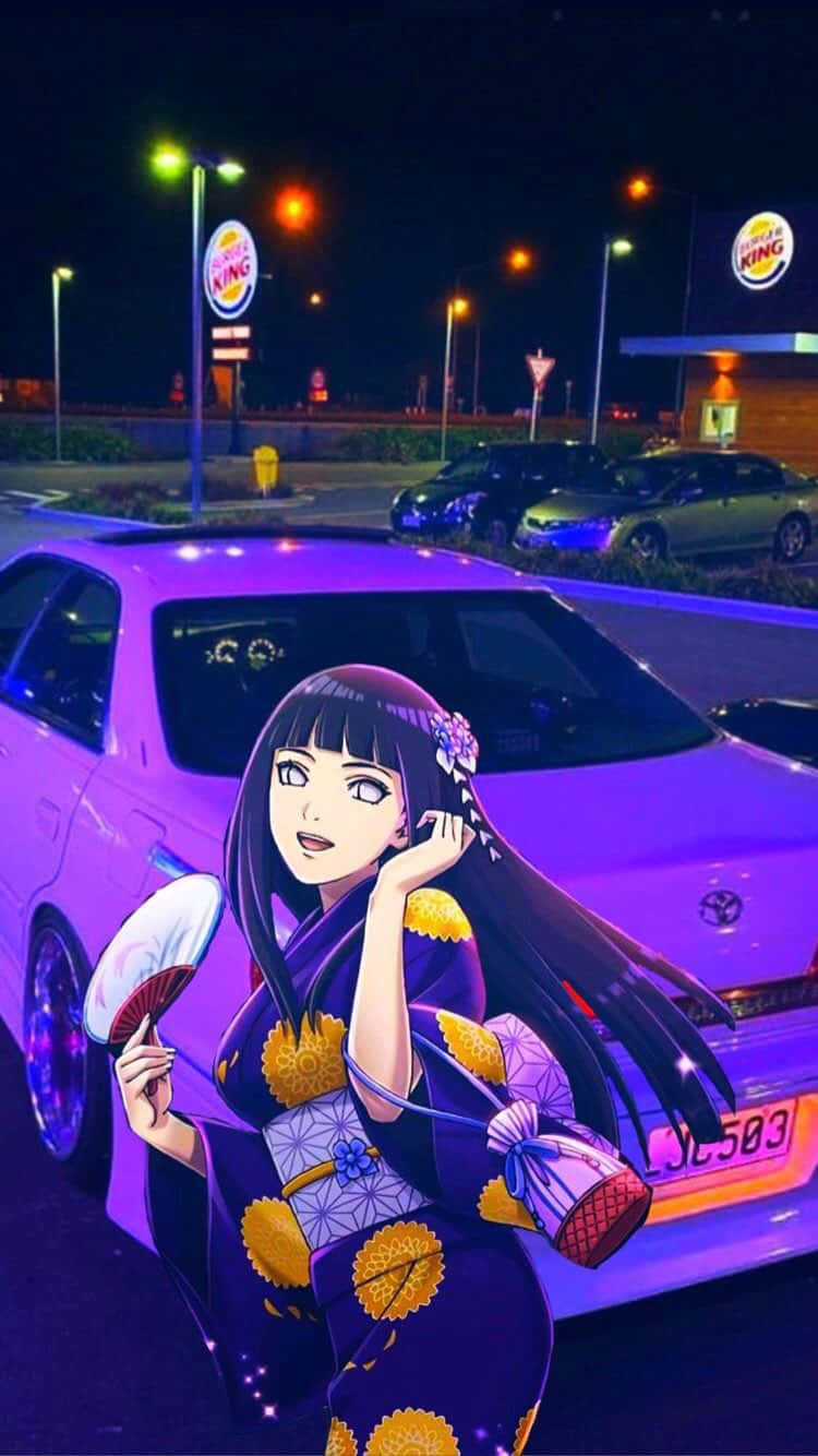Hinata Hyuga Toyota Jdm Anime Background
