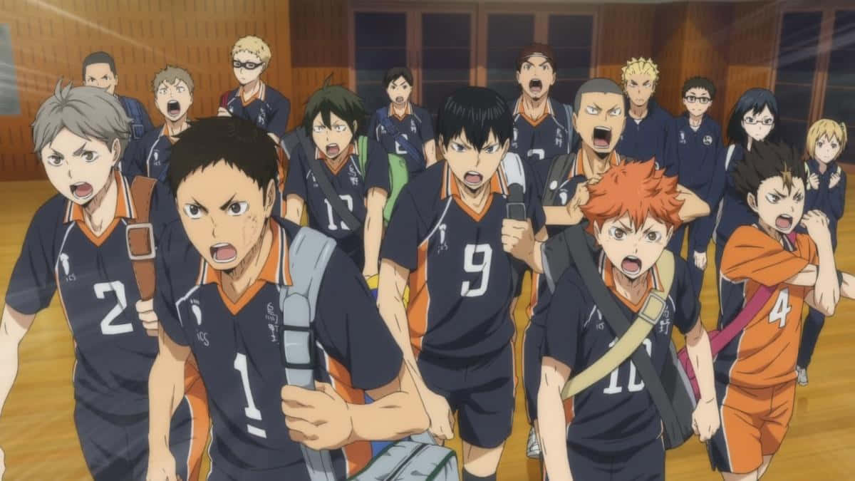 Hinata, Kageyama And The Karasuno Team Take The Court