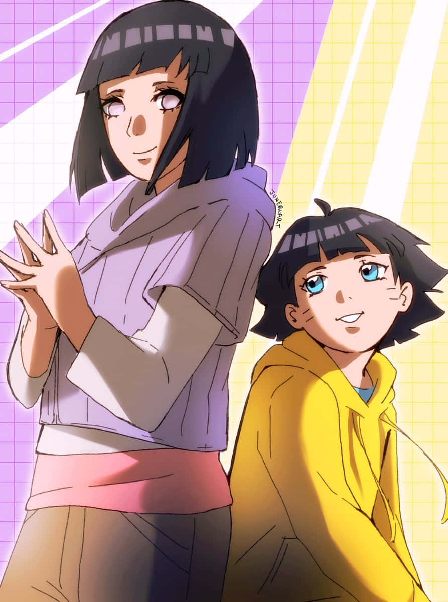 Hinata Uzumaki Daughter Himawari Background