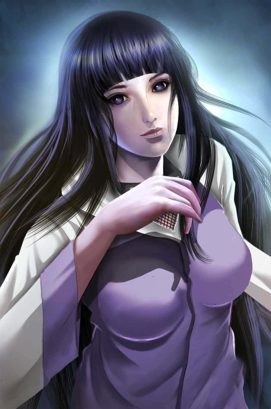 Hinata Uzumaki In All Her Glory Background