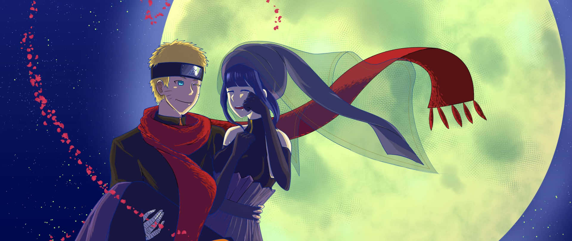 Hinata Uzumaki Radiating Beauty And Serenity Background
