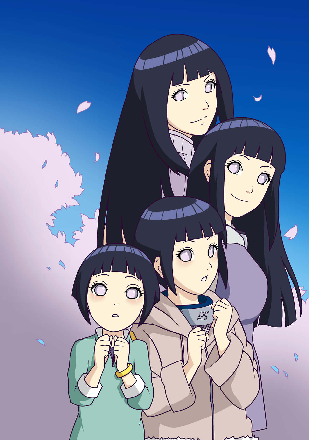 Hinata Uzumaki - The Feisty, Fearless K Aleidoscope Background