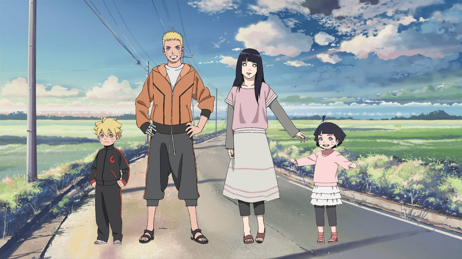 Hinata With Family Background