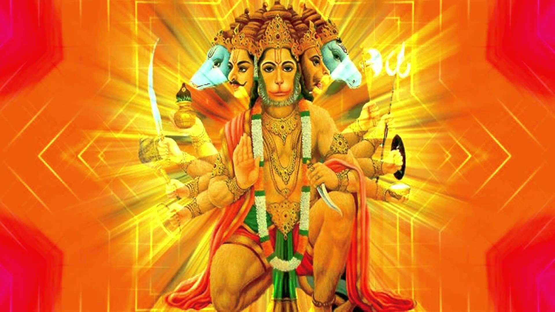 Hindu Deity Panchmukhi Hanuman Five Face