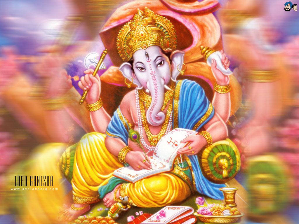 Hindu God Ganesha Background