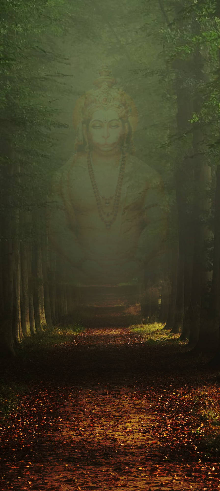 Hindu God Hanuman Apparition Background