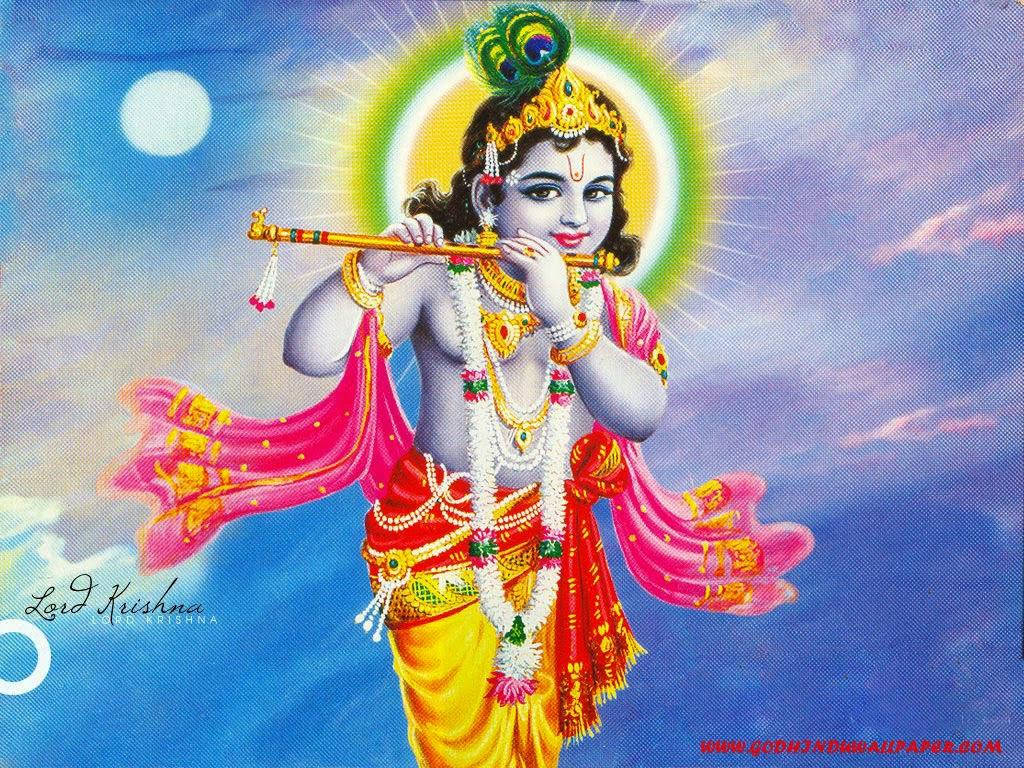 Hindu God Krishna Background