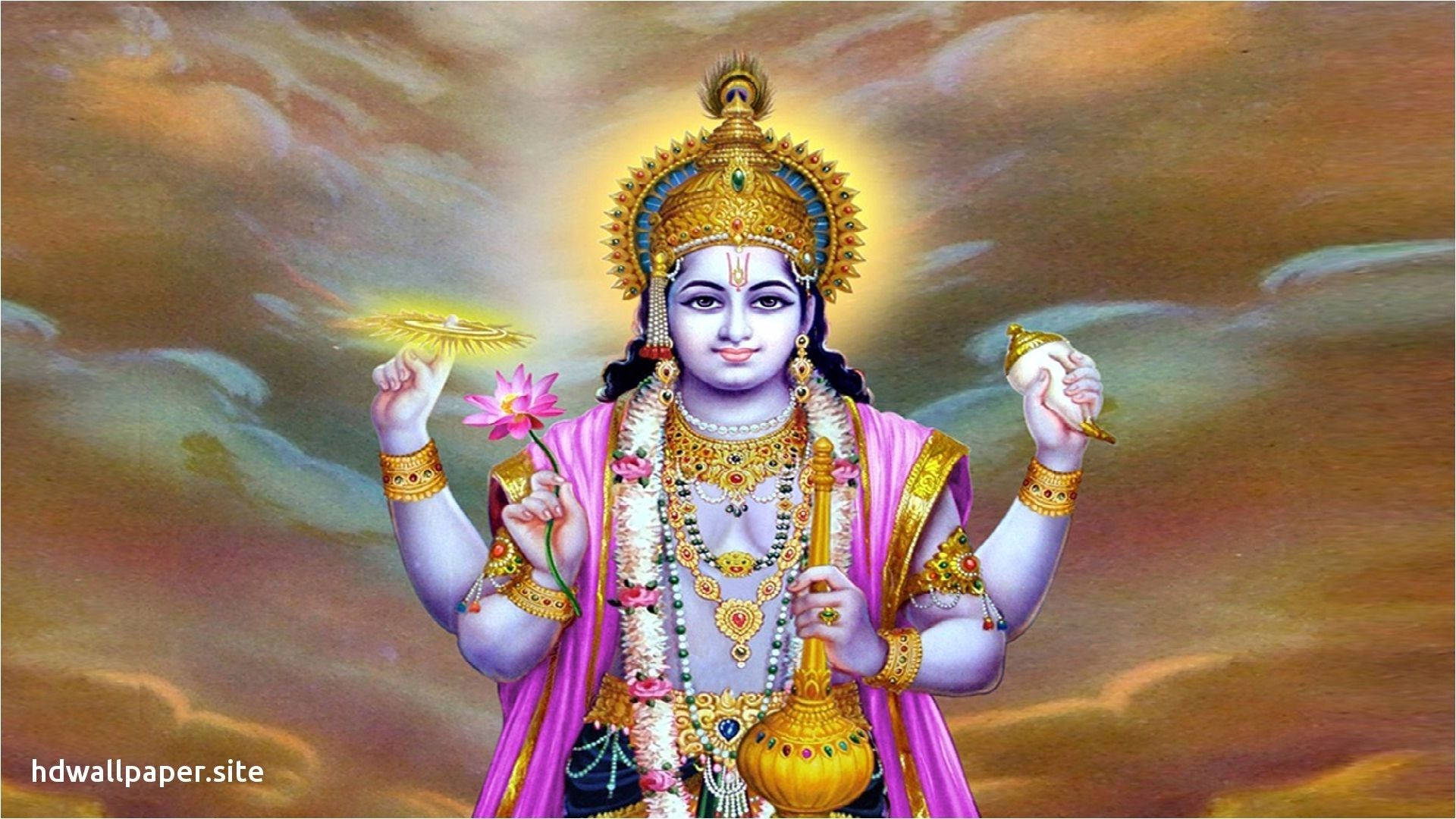 Hindu God Vishnu Background