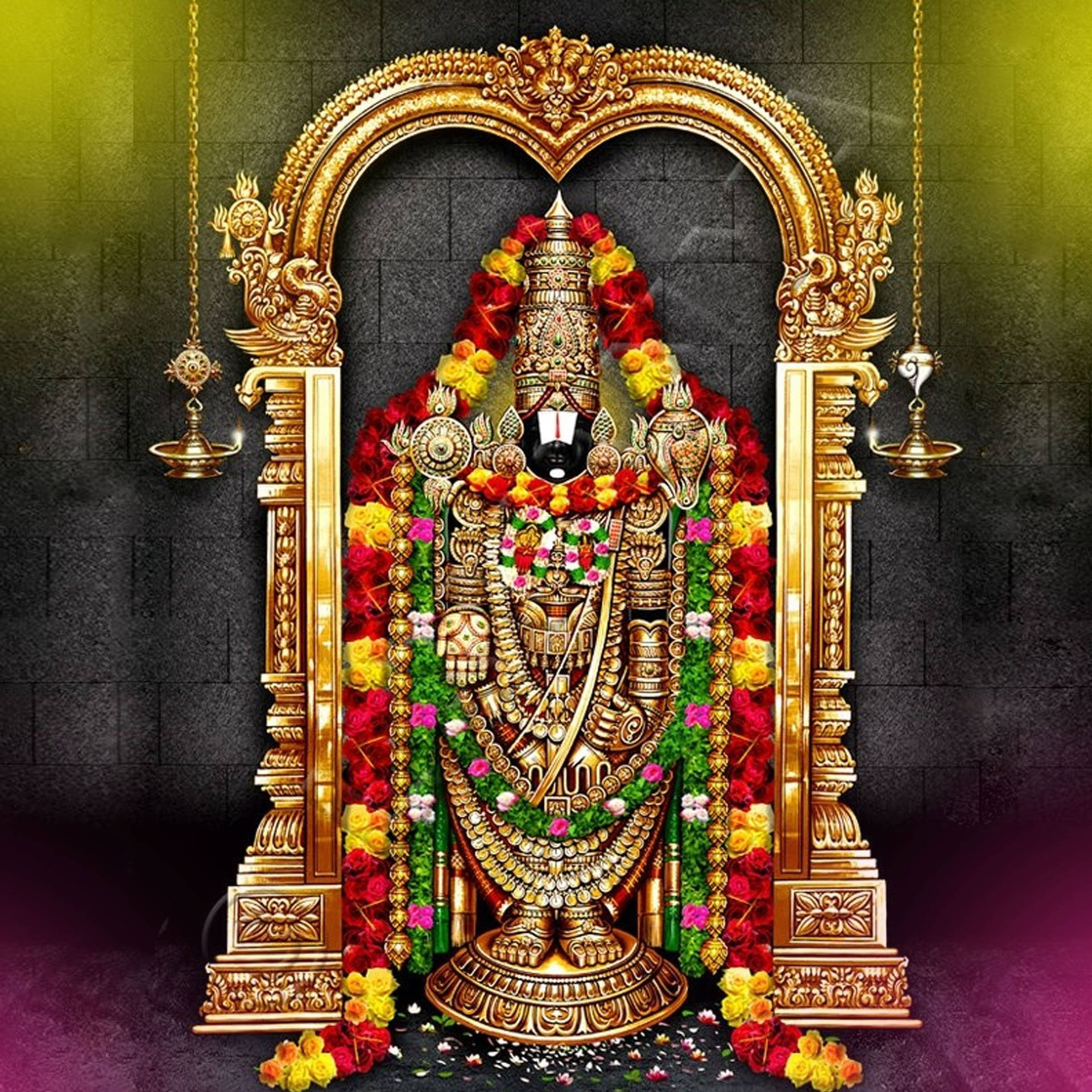 Hindu Lord Venkateswara 4k Background