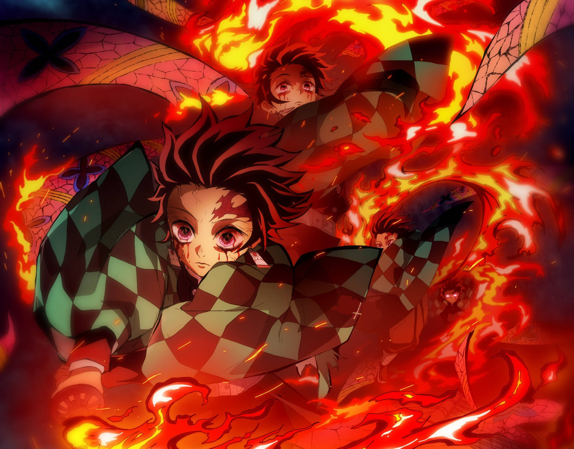 Hinokami Kagura Flames Background