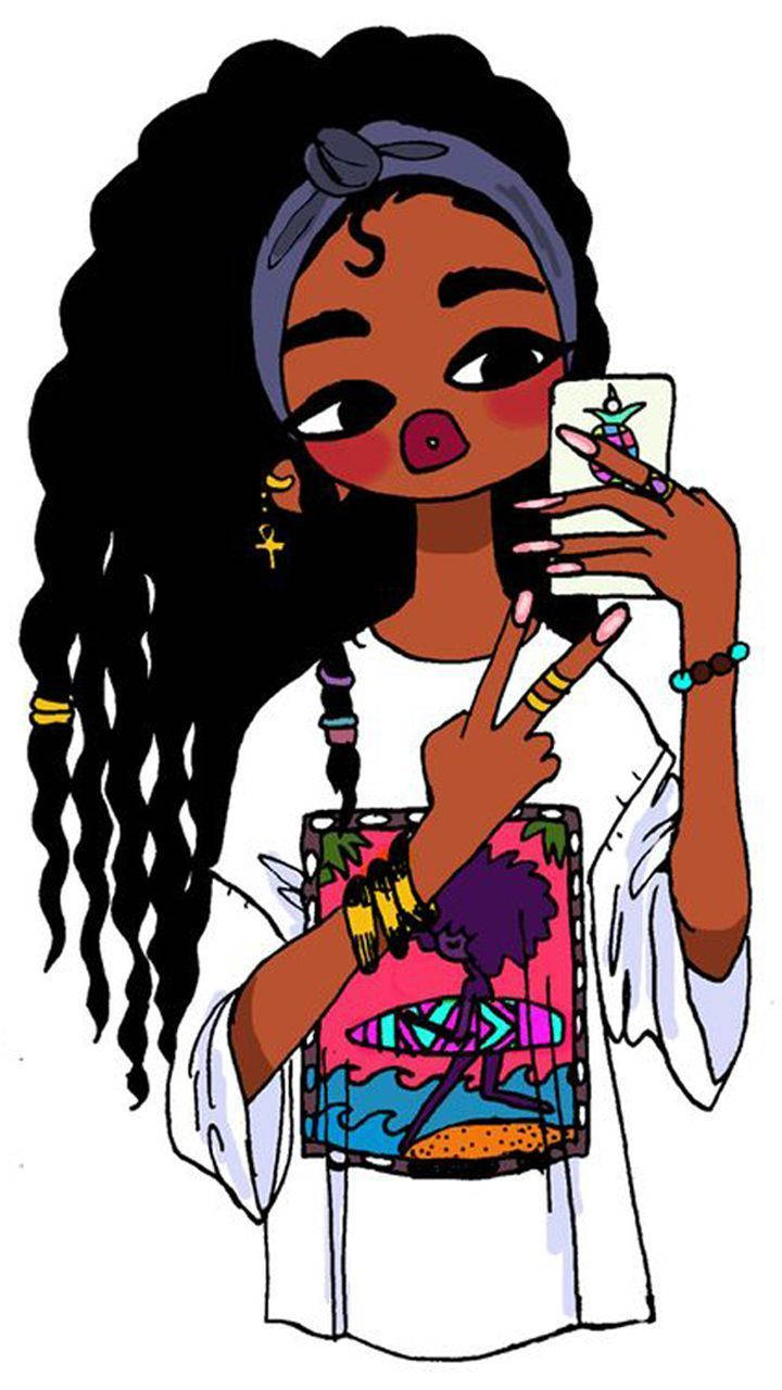 Hip Black Girl Art