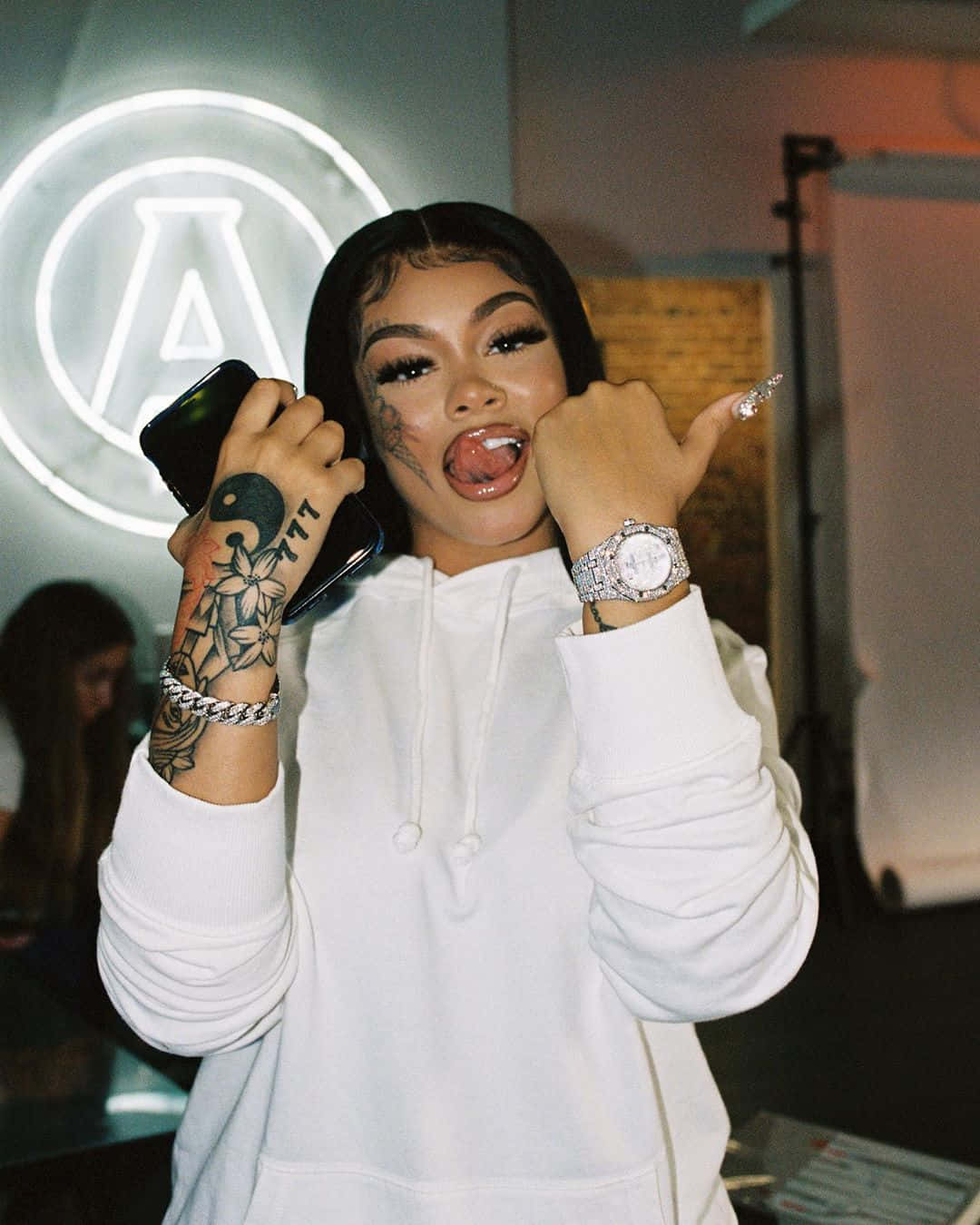 Hip Hop Artist Playful Pose