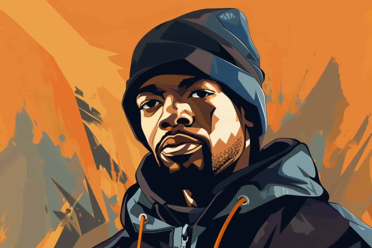 Hip Hop Artist Vector Illustration