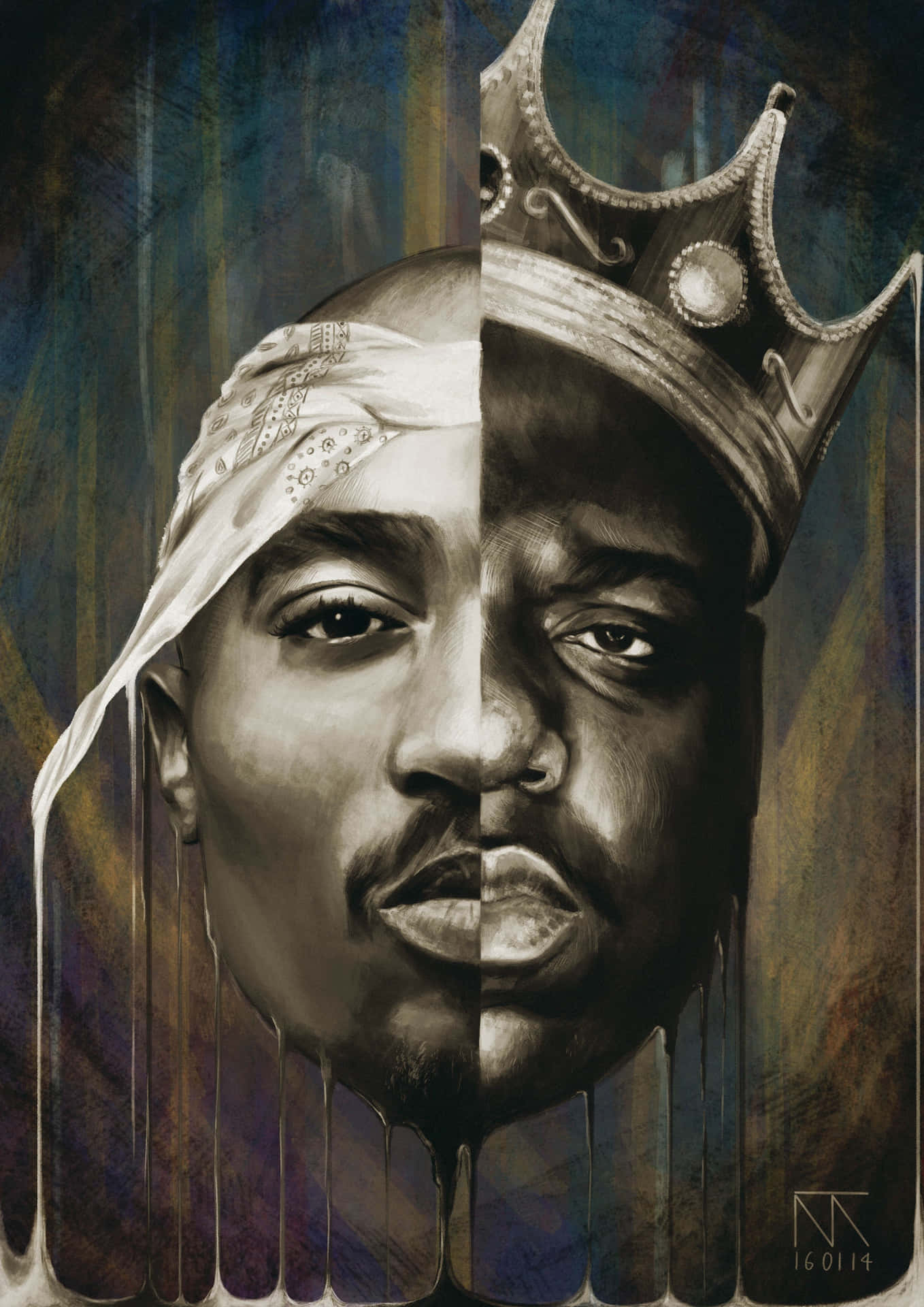 Hip Hop Legends, 2pac And The Notorious B.i.g. Background
