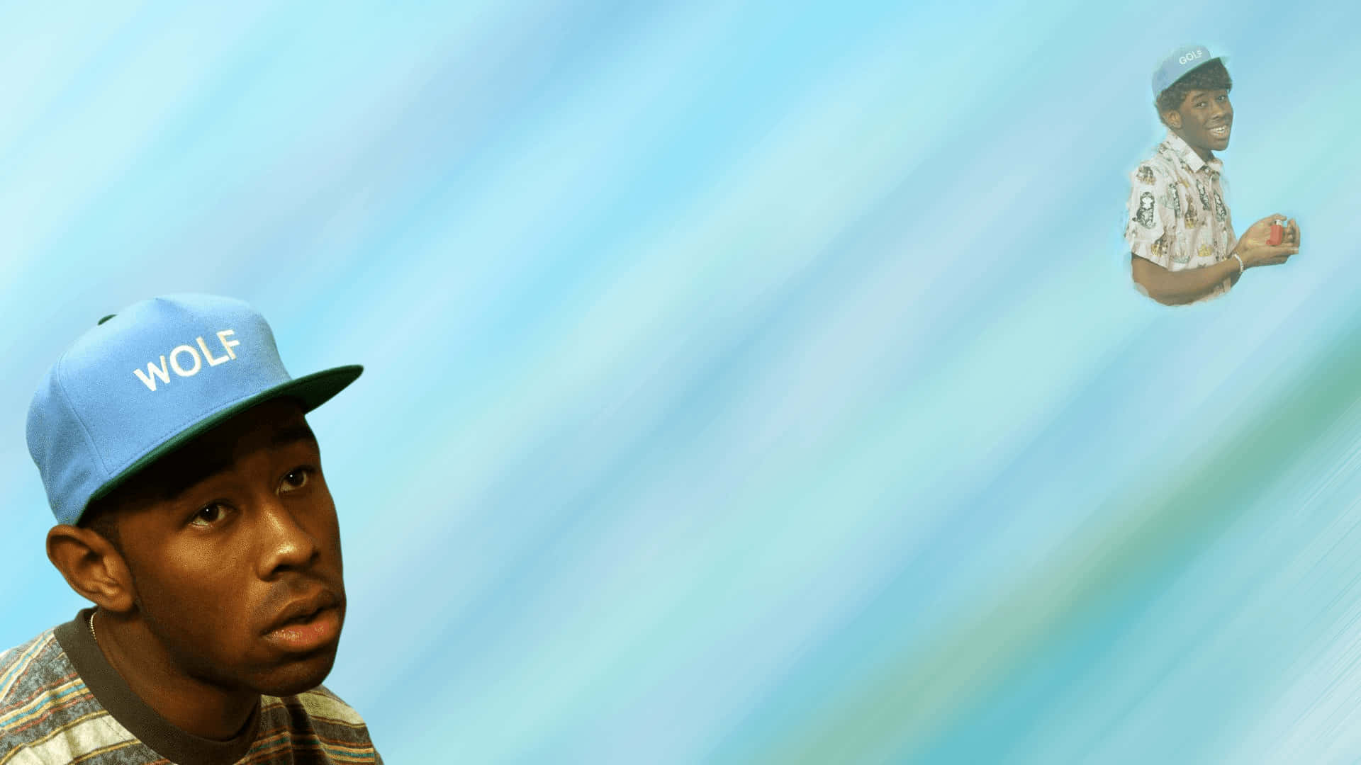 Hip Hop Rapper Tyler The Creator Sitting At His Home Studio Background
