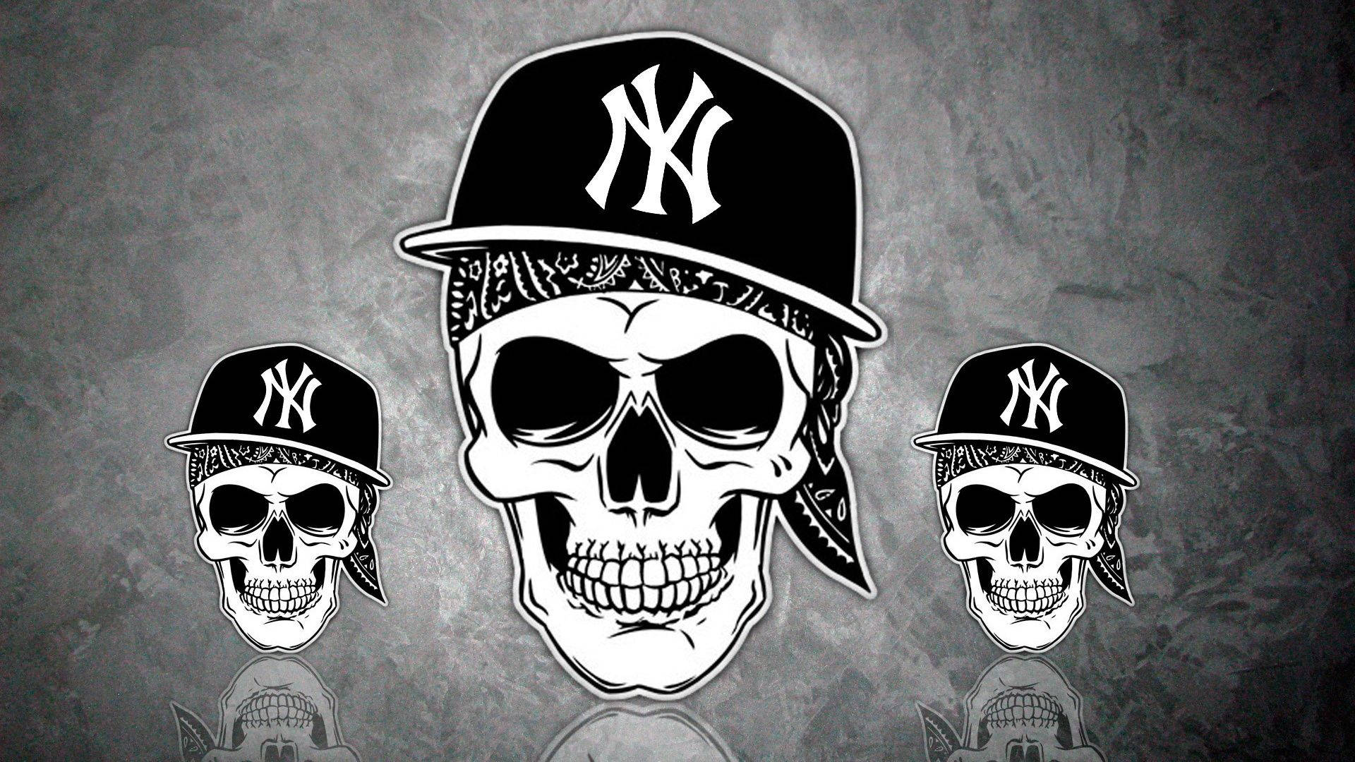Hip Hop Skull Background