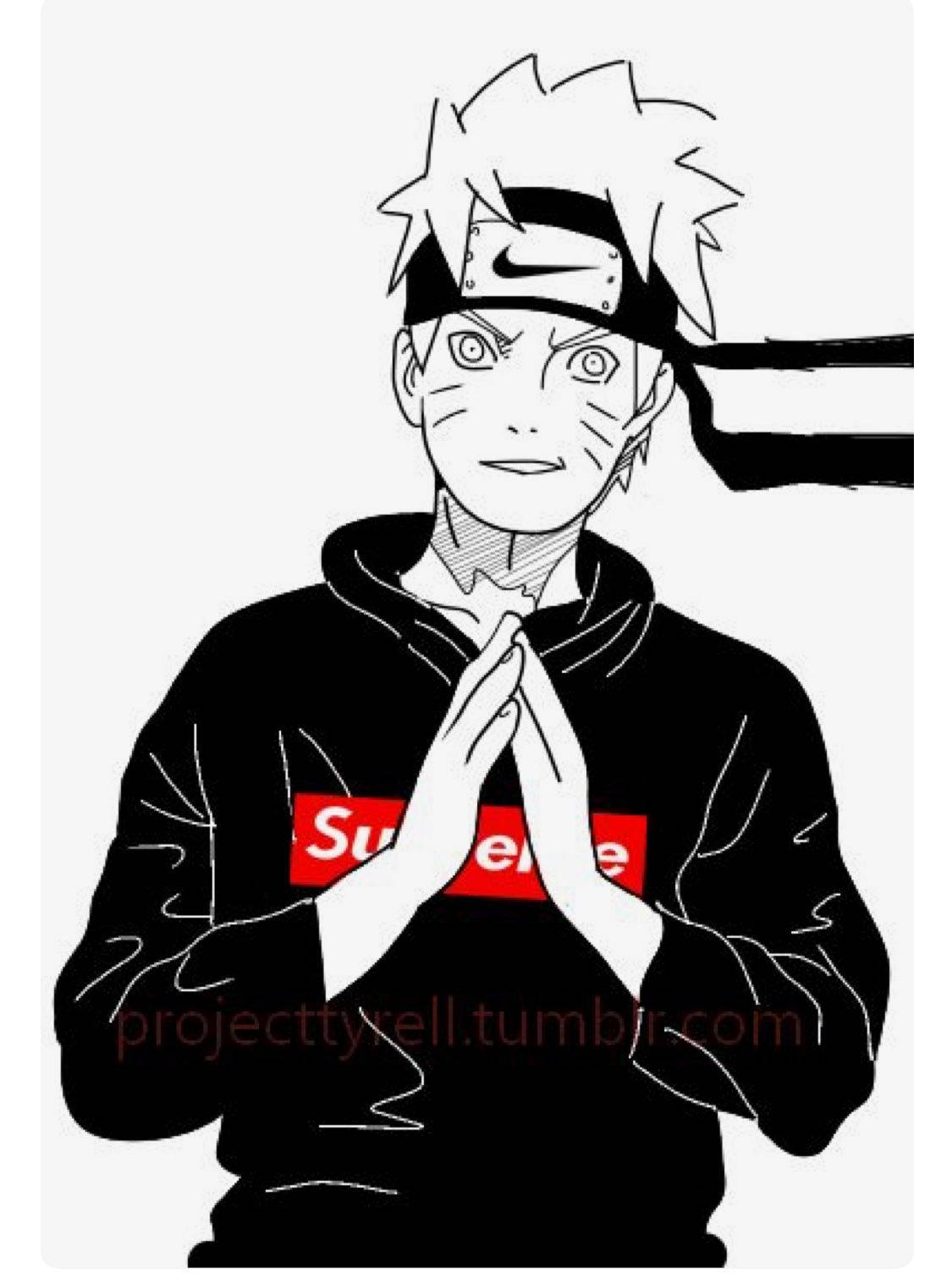 Hip Painting Of Naruto Drip Background