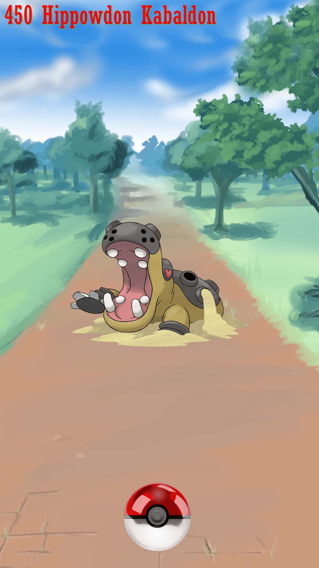 Hippowdon On The Road Background