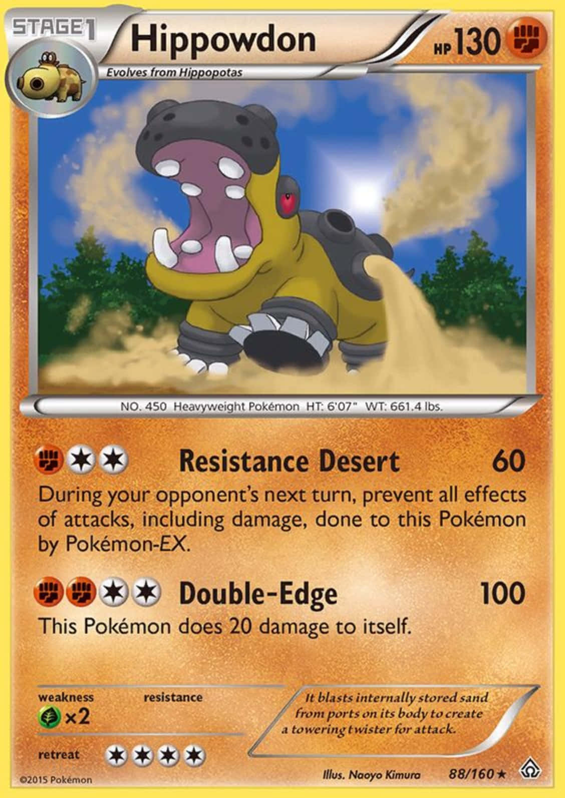 Hippowdon Rare Holo Card Background