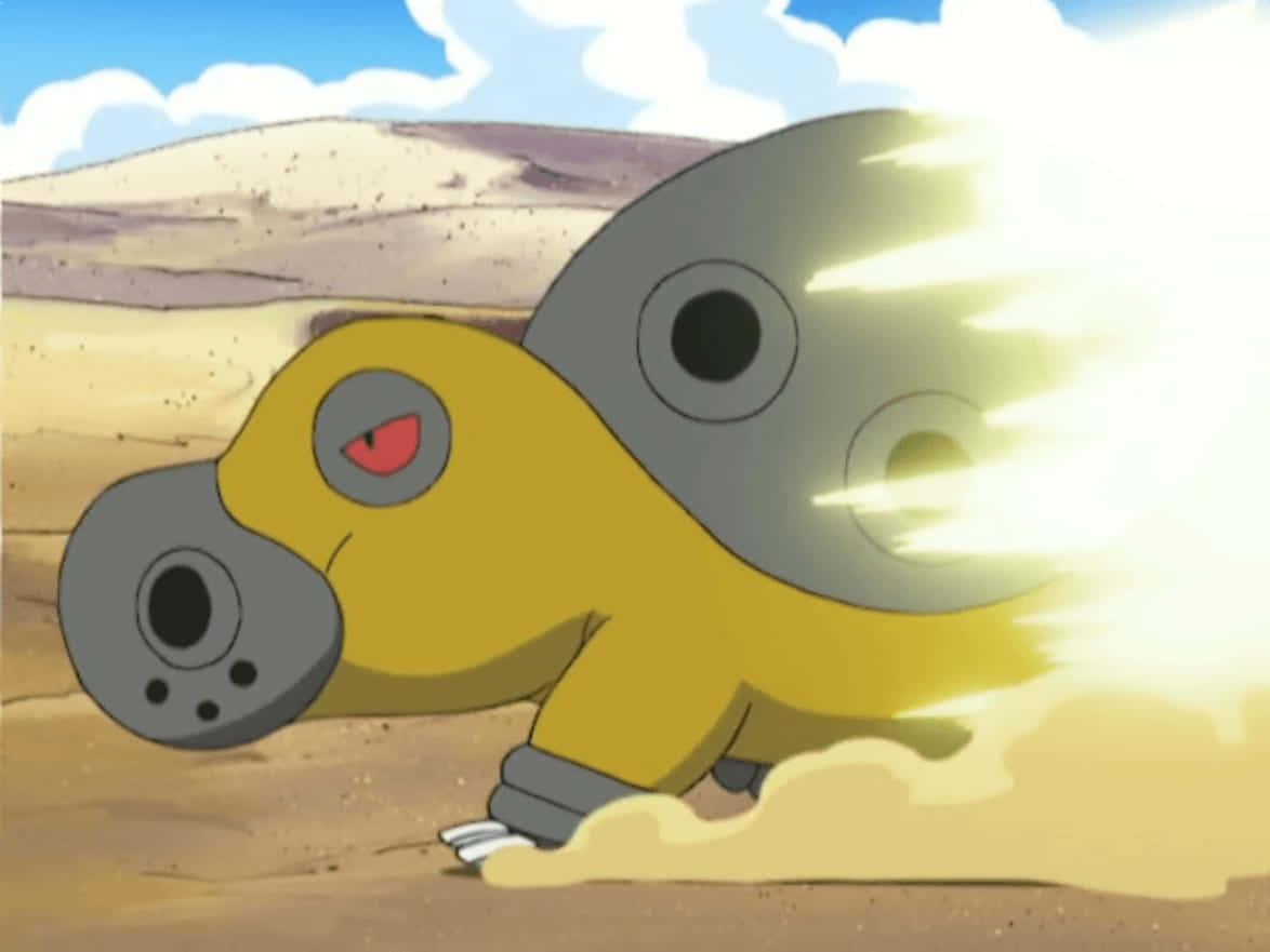 Hippowdon Running Fast Background