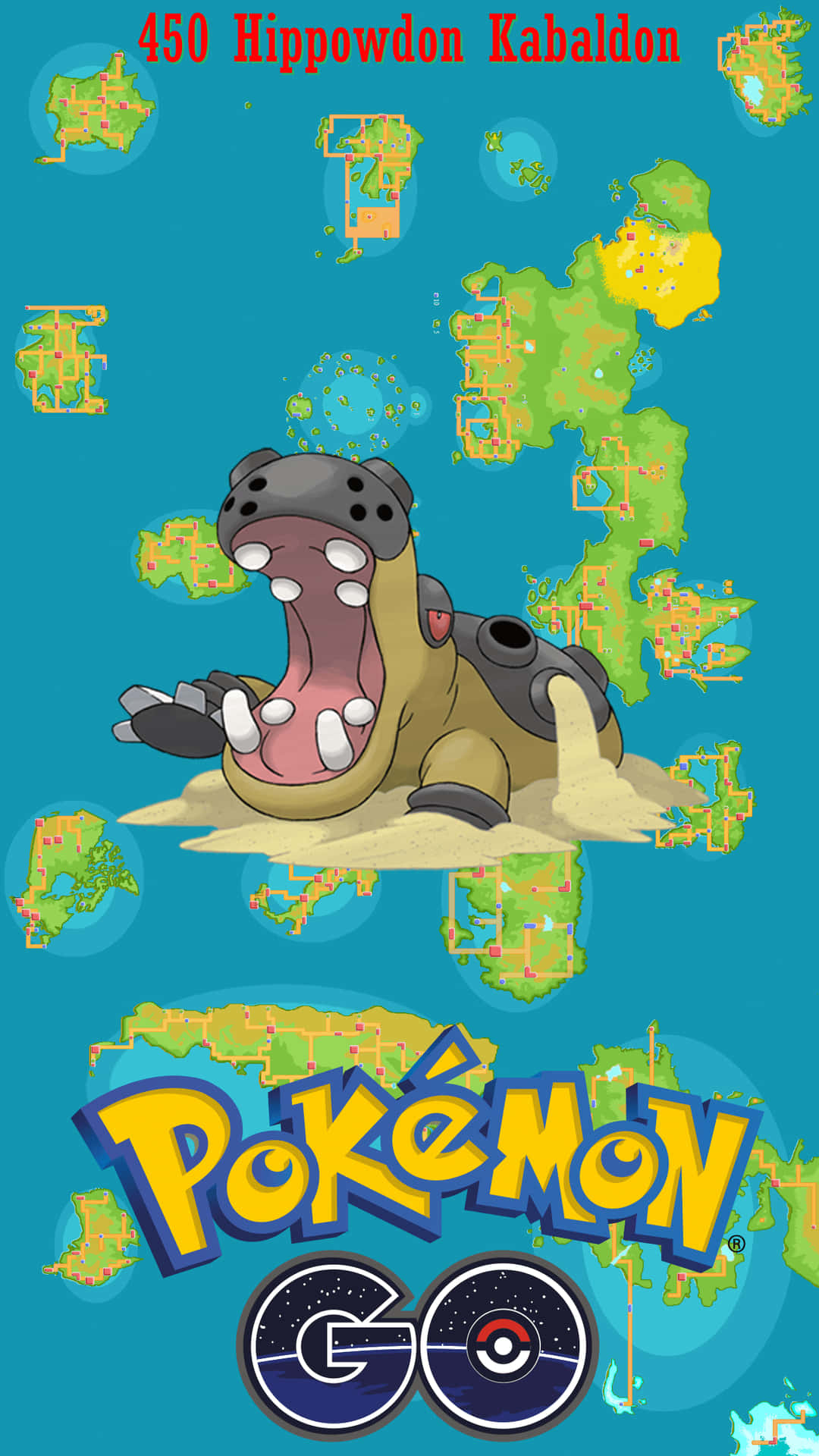 Hippowdon With Maps Background
