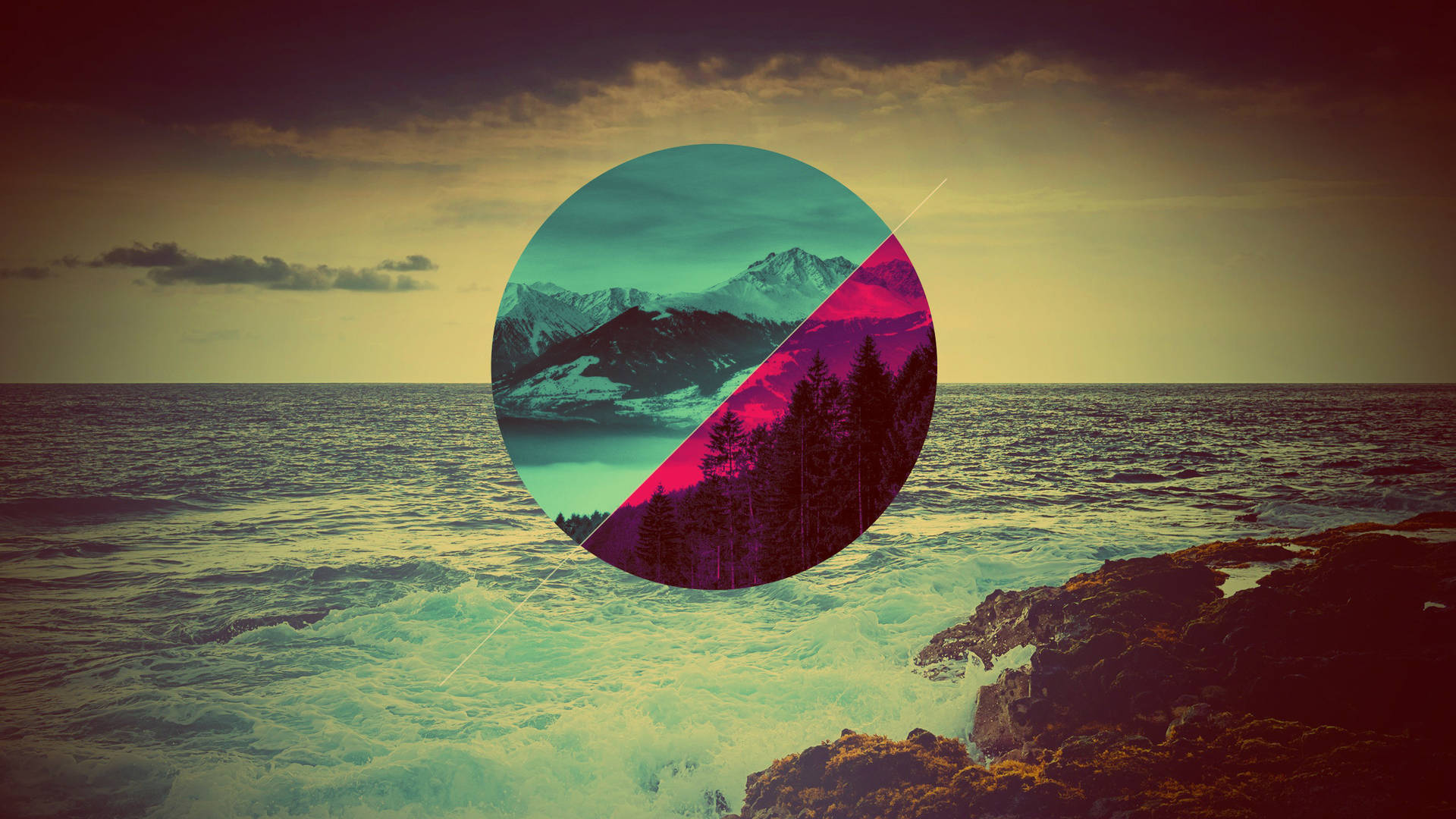 Hipster Nature Indie Art Background