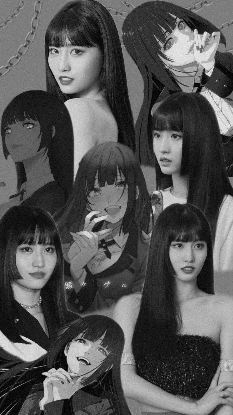 Hirai Momo And Yumeko Jabami Collage