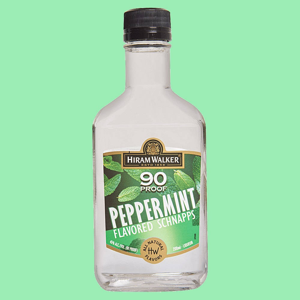 Hiram Walker Peppermint Flavored Schnapps Background