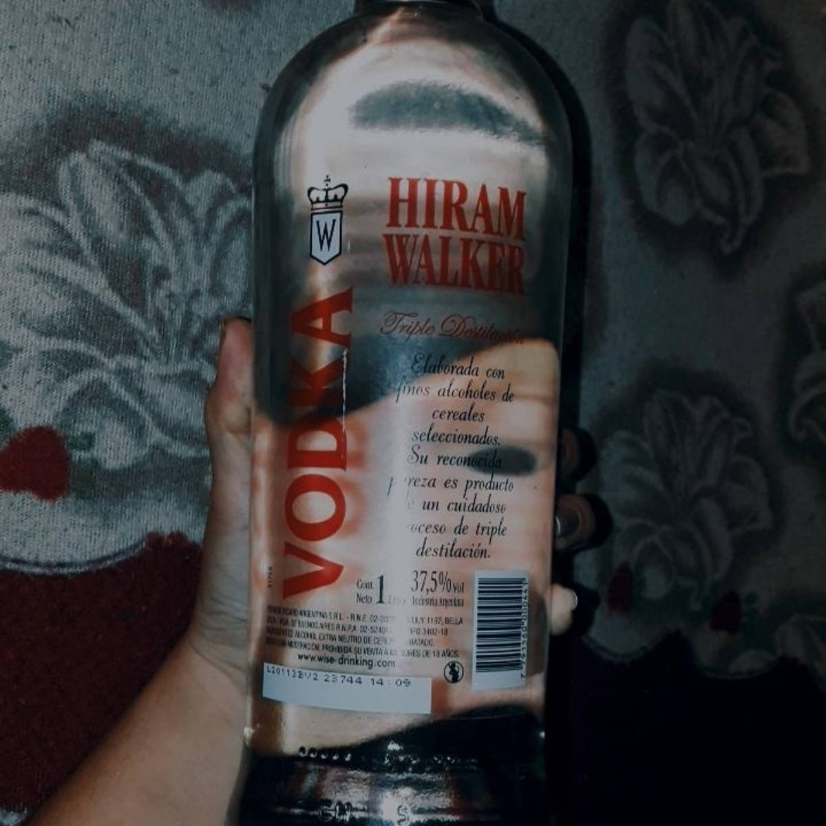 Hiram Walker Vodka Bottle Photo