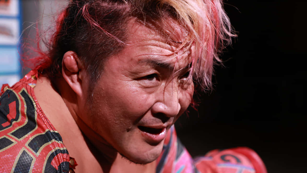 Hiroshi Tanahashi In Action Background