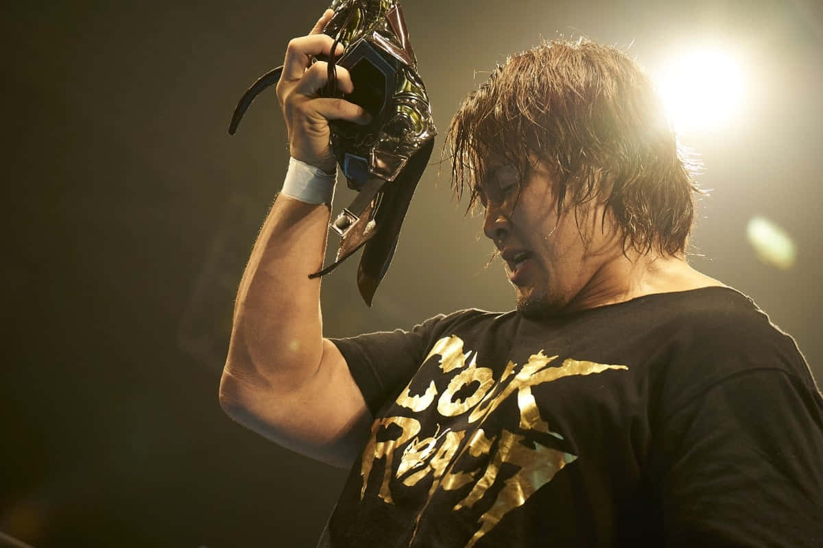 Hiroshi Tanahashi Victory Pose Background