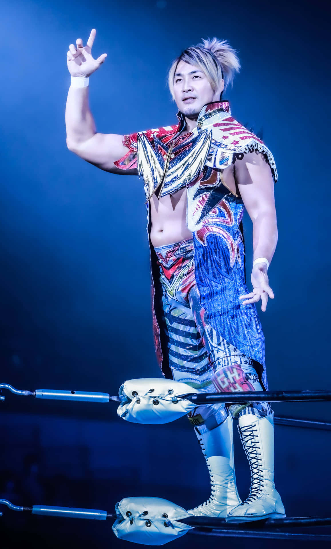 Hiroshi Tanahashi Wrestling Pose Background